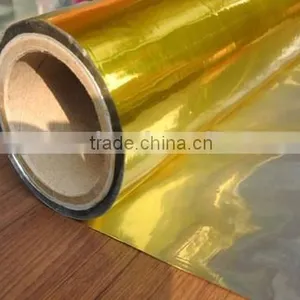 China Wholesale Gold Coated Metallized Pet Film thumbnail-1