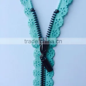 Lace Tape Nylon Plastic Metal Lace Zipper thumbnail-1