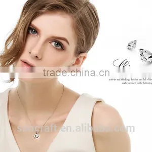 925 Sterling Silver American Diamond Necklace Sets thumbnail-4
