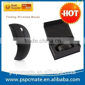 Optical Coreless Foldable Folding Arc Wireless Mouse Mice+USB 2.4G Snap-in Receiver OEM thumbnail-4