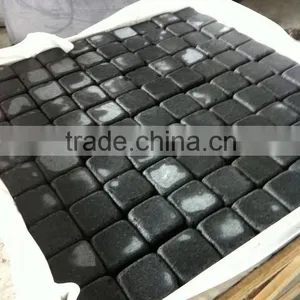 Black Basalt Paving Stone G684 Tumbling thumbnail-2