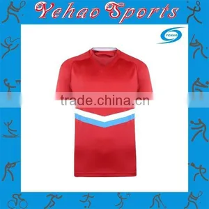 Red Rugby Jersey With Your Own Label and Design for Sale thumbnail-1