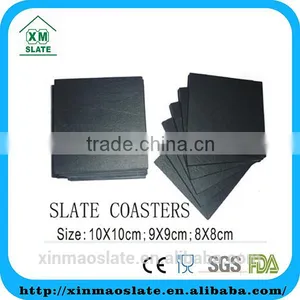 [factory Direct] 10x10cm Cut Edge Oiled Square Slate Coaster Item BD-1010SD1AY Quality Choice thumbnail-1