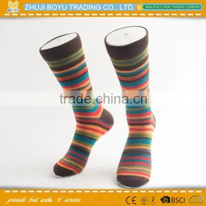 BY-161410 Young Girl's Knee High Socks Colored Striped Socks Wholesale Sock thumbnail-1