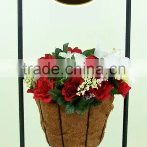 Iron Garden Flower Shelf Tool Rack Hanging Flower Pot Stand thumbnail-2