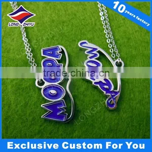 Zinc Alloy Wing Shape Antique Silver Finish Tag/pendant/dog Tag With Nice Chain thumbnail-3