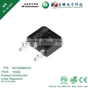 Genuine Original MC7808BD2TG TO263 Linear Regulators 1A 8V thumbnail-1