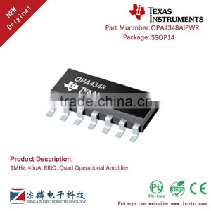 Genuine Original OPA4348AIPWR SSOP14 OPA4348 Quad Operational Amplifier IC thumbnail-1