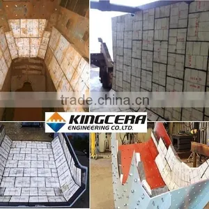 Wear Impact Resistant Mining Chute 92% Alumina Ceramic Wear Liner thumbnail-6