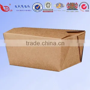 Disposable Custom Printed Food Kraft Lunch Paper Box for Food Packaging thumbnail-2