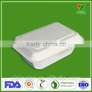 Eco-friendly Oil-Resisting Paper Plate Fast Food Packaging Containers thumbnail-1