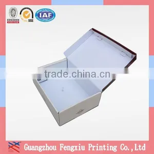 Custom Wholesale Empty Plain White Cardboard Folded Shoe Boxes thumbnail-2
