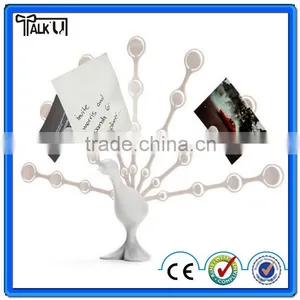 Interesting Peacock Name Card and Memo Card Holder, Office Desk Peacock Note Card Holder ID Card Holder thumbnail-4