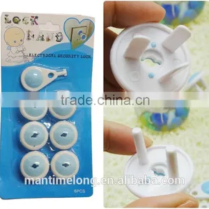 6pcs/set Electric Socket Outlet Plug Safe Lock Cover for Baby Kids Safety thumbnail-1