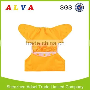Alva Hot Sale Solid Color Nappy Cover Reusable and Washable Baby Diaper Cover thumbnail-1