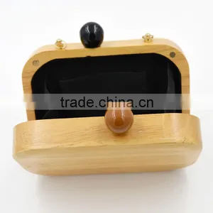 Acrylic Clutch Bag Designer Handbag Factory Custom Banquet Formal Dress Box Evening Wood Bag thumbnail-3