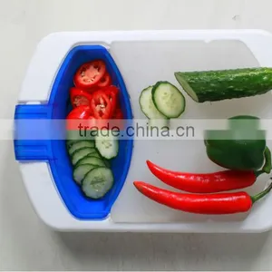 Over the Sink Colander & Cutting Board, Plastic Cutting Board With Washing Basin thumbnail-1