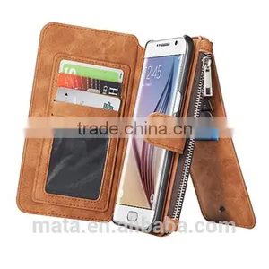 Zipper Wallet Design PU Leather Cover Case For Samsung thumbnail-1