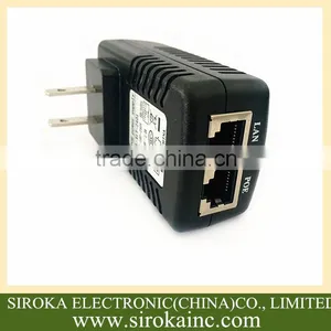 US Power Over Elthernet 24V 1A AC Power Adapter for Router thumbnail-1