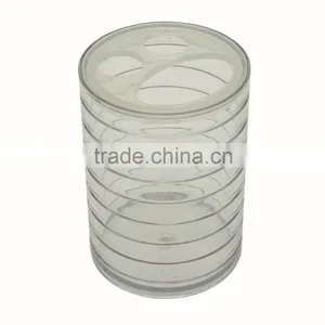 Modern Transparent Plastic Toothbrush Holder With Cover thumbnail-1