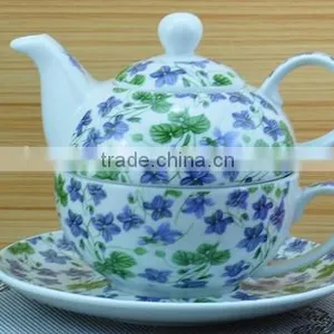 2015 Newly Item One Person New Bone China Coffee Pot and Cup thumbnail-5