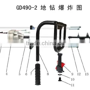 49cc Earth Auger/ground Driller/hole Digger thumbnail-1