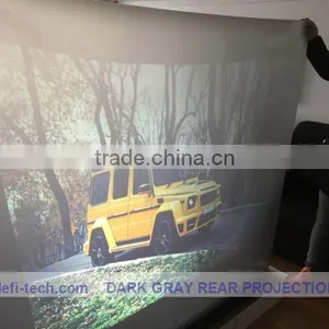 Dark Grey Color Rear Projection Film(shop Window),holographic Projection Screen,Can be Cut to Any Shape and Size thumbnail-1