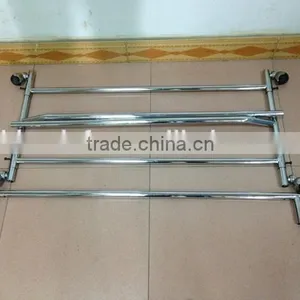 Chrome Finish Garment Display Rack Clothes Rail thumbnail-4