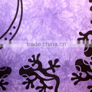 Indian Lizard Print Tapestry Wall Hanging Wild Life Cotton Double Bedspread Wall Decor Art thumbnail-2
