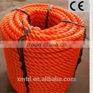 Orange 3- Strand Nylon Dock Mooring Line thumbnail-1