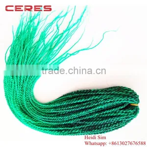 Japanese Fiber Solid and Ombre Color Senegalese Twist Hair Crochet Hair Extension thumbnail-3
