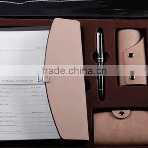 Office Suppliers Leather Notebooks and Pen Set thumbnail-2