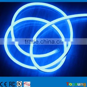 Milky White PVC Lamp Body Blue Color Led Neon Mini 8.5*17mm 24v DC 6w/m Flex Neon Light thumbnail-2