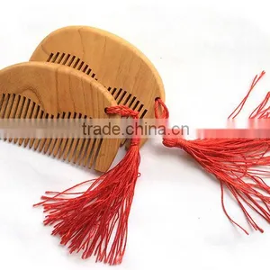 Natural Wide Tooth Wood No-static Massage Hair Comb Free Shipping Wholesale thumbnail-2