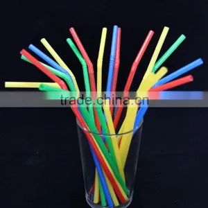 Disposable Colorful Hard Soft Drink Plastic Straw , Flexible Straw thumbnail-2