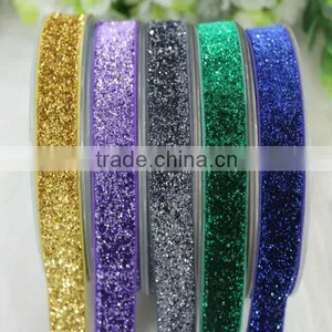 Colorful Fashion Metallic Glitter Elastic Ribbon thumbnail-1