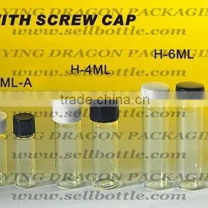 2ml,4ml,6ml,9ml,glass Vial With Screw Plastic Cap thumbnail-1