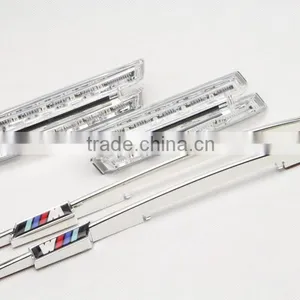 Led Side Marker Lights for E46 LCI Facelift Clear With M Logo LED Side Marker for BMW thumbnail-4