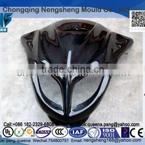 Black Injection Molded ABS Fairing Kit for Motorcycle Parts. Free Design Plastic E-bike Parts. thumbnail-1