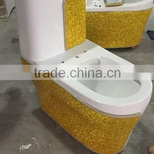 New Products 2015 Innovative Product Gold Design Decorative Toilet thumbnail-1