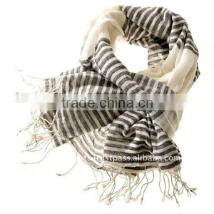 Cotton Stripes Scarves thumbnail-1