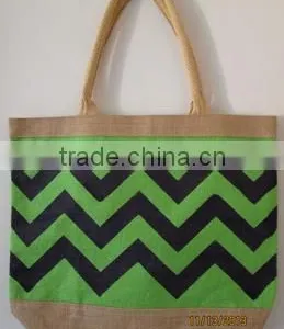 2016 CHEVRON JUTE SHOPPING BAG thumbnail-4