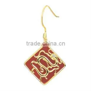 Gold Plated Earring Dragon thumbnail-1