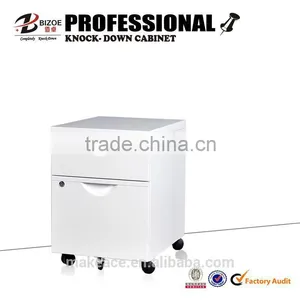 Good Service Metal kd Two-door Office Desk With Pedestal Cabinet thumbnail-6