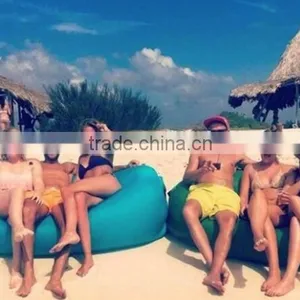 Inflatable Outdoor Air Sleep Sofa Couch Portable Furniture Sleeping Hangout Lounger Imitate Nylon External Internal PVC thumbnail-6