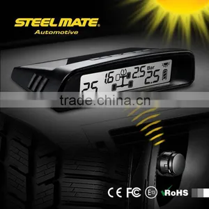 2015 SteelmateTP-S1 Solar Power Tpms Dual Pressure Gauge for Cars, Tpms for Truck, Air Pressure Tester thumbnail-1