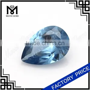 Factory 9x13mm Pear Synthetic Cheap Price Blue Spinel Stones thumbnail-1