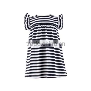 Latest Design Wholesale Fashionable Stripe Dress Little Baby Girls Dress Cotton Baby Girls Dress thumbnail-1