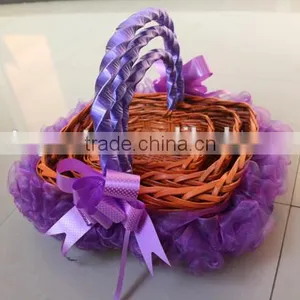 Business Gift Use and Basket Product Type Wicker Flower Basket thumbnail-6