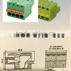 Factory Price 2.54mm 3.81mm 5.08mm Screwless Terminal Block thumbnail-2